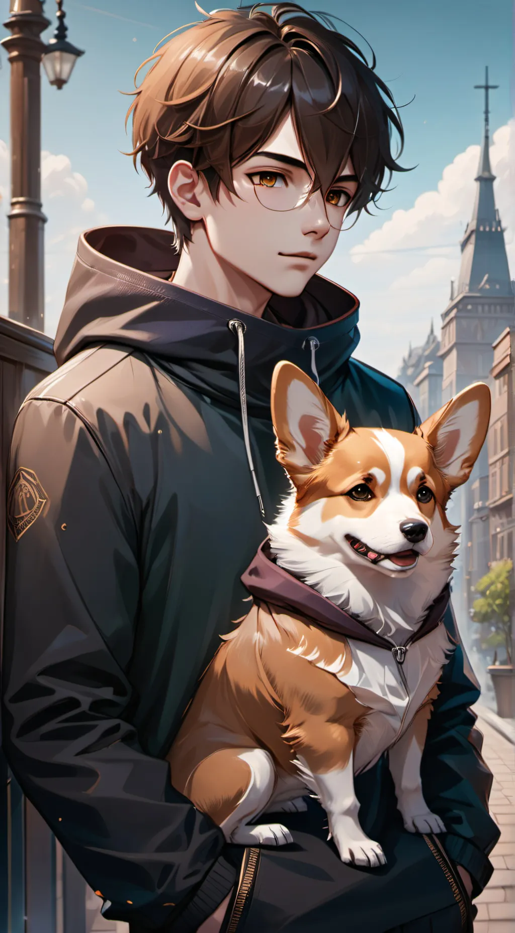 ai character: tiger background