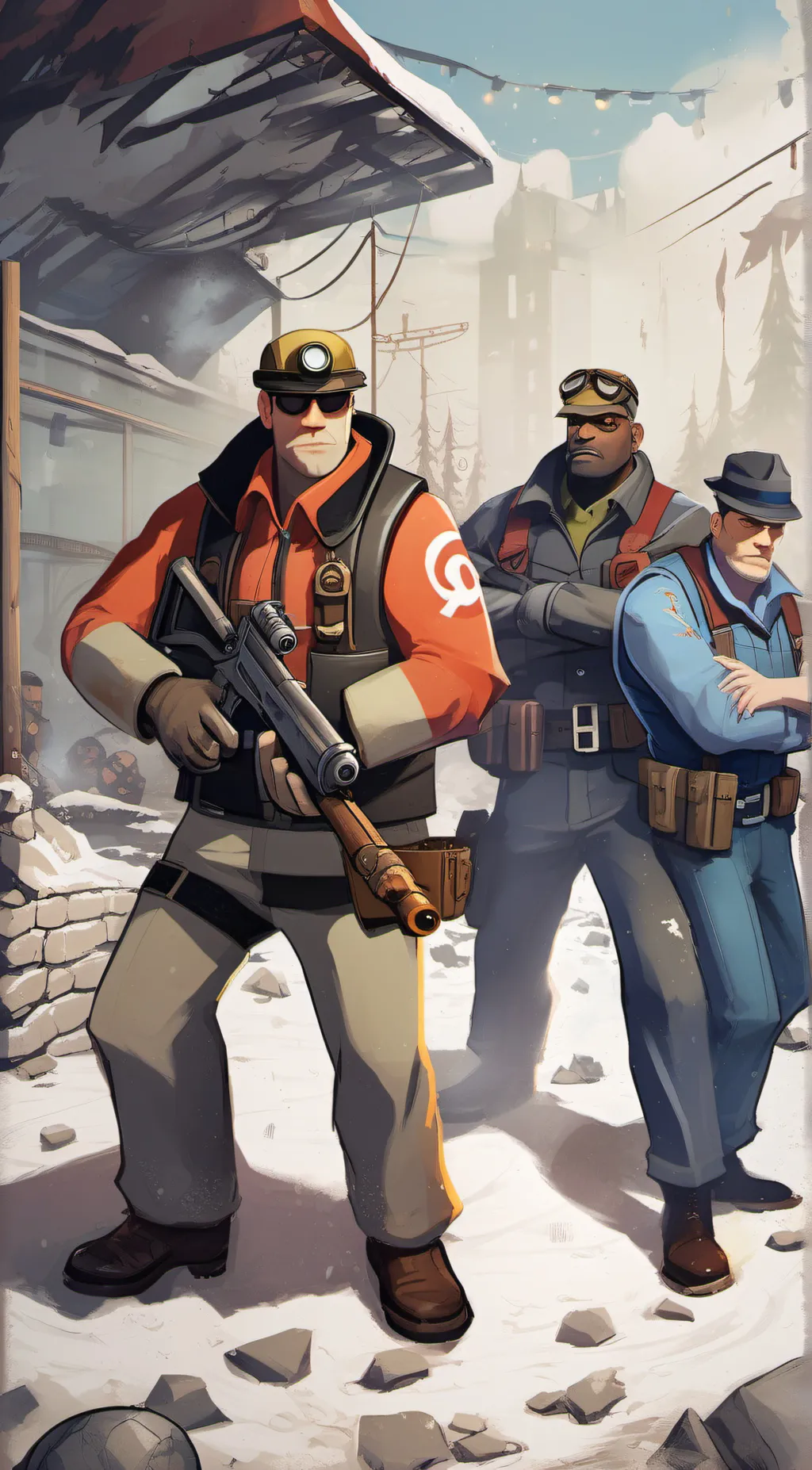 ai character: team fortress  background