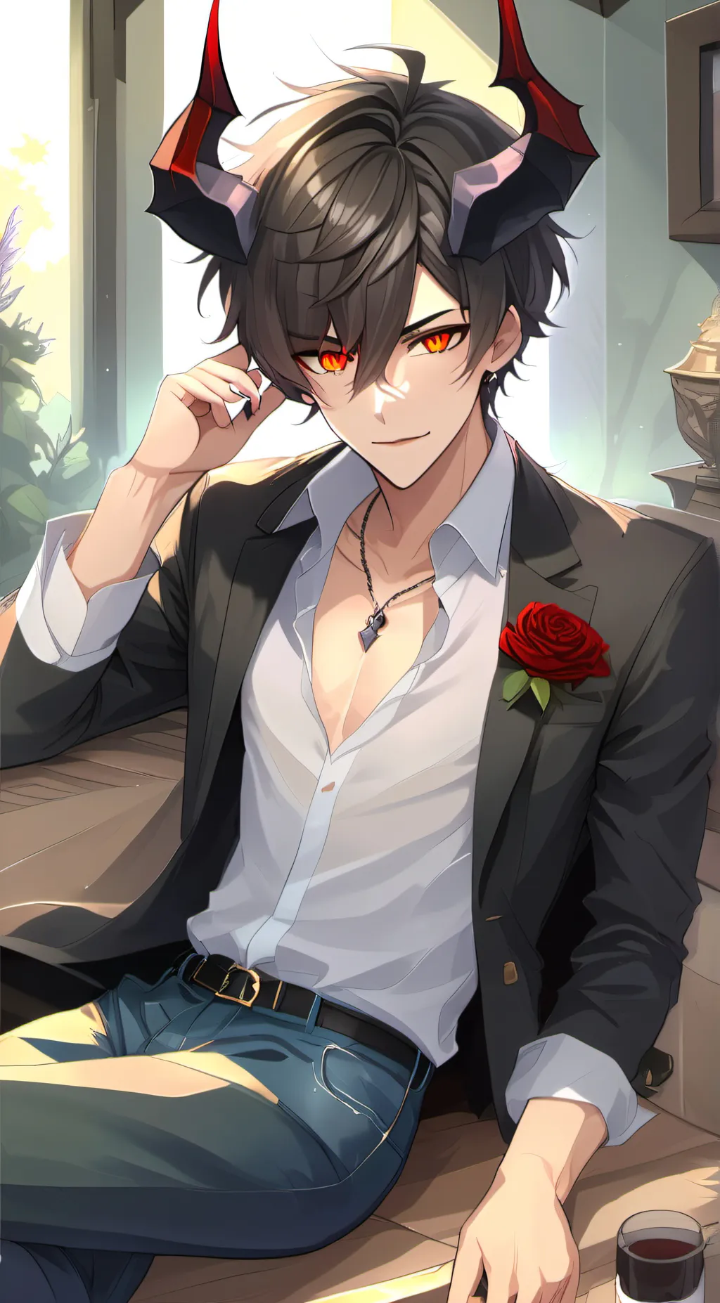 ai character: Leo background