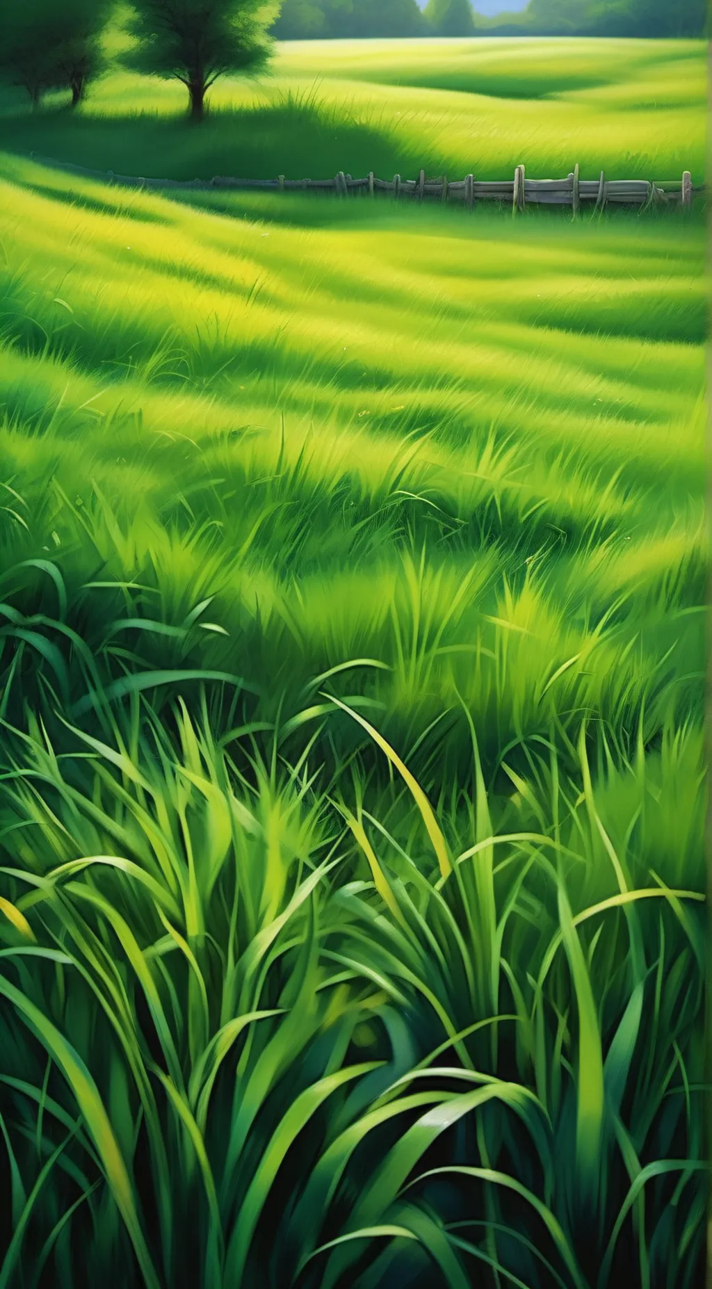 ai character: Grass background