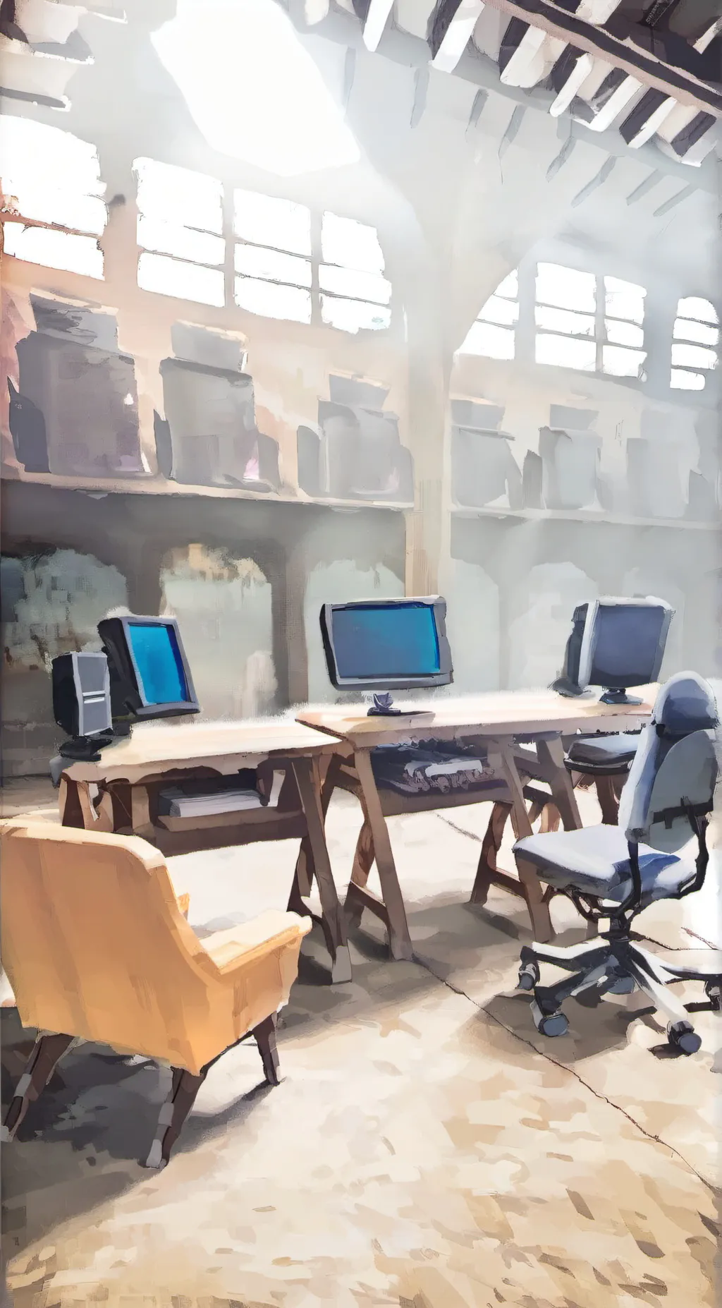 ai character: Computer background