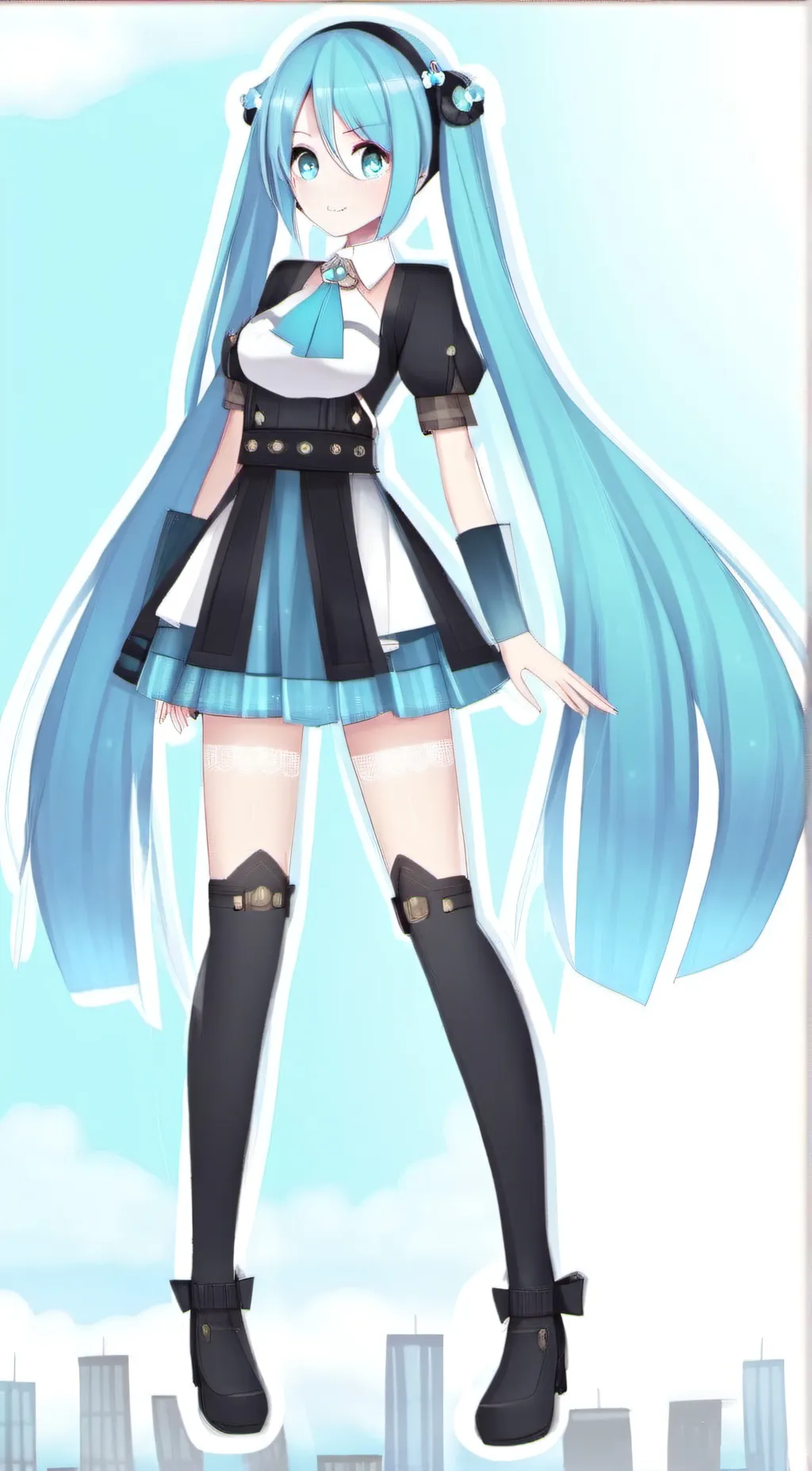 ai character: Hatsune Miku  background