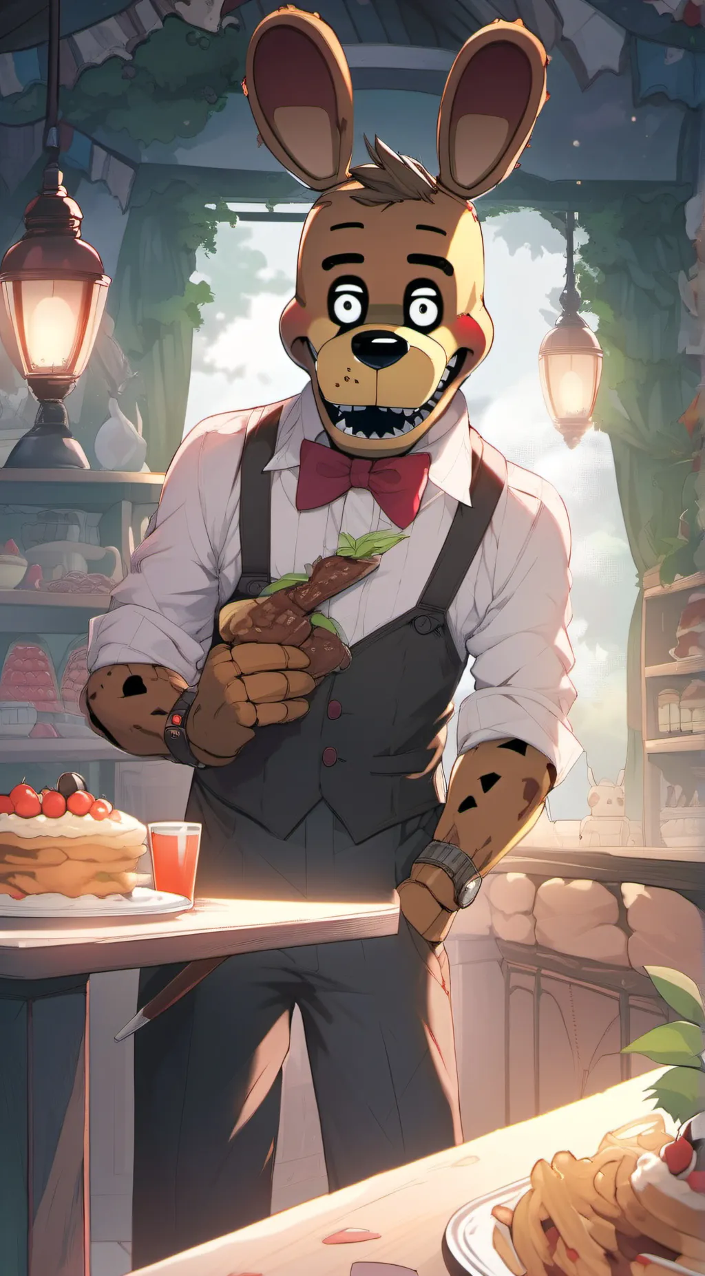 ai character: bondy background