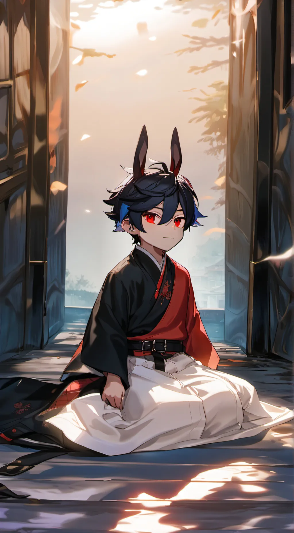 ai character: shadow background