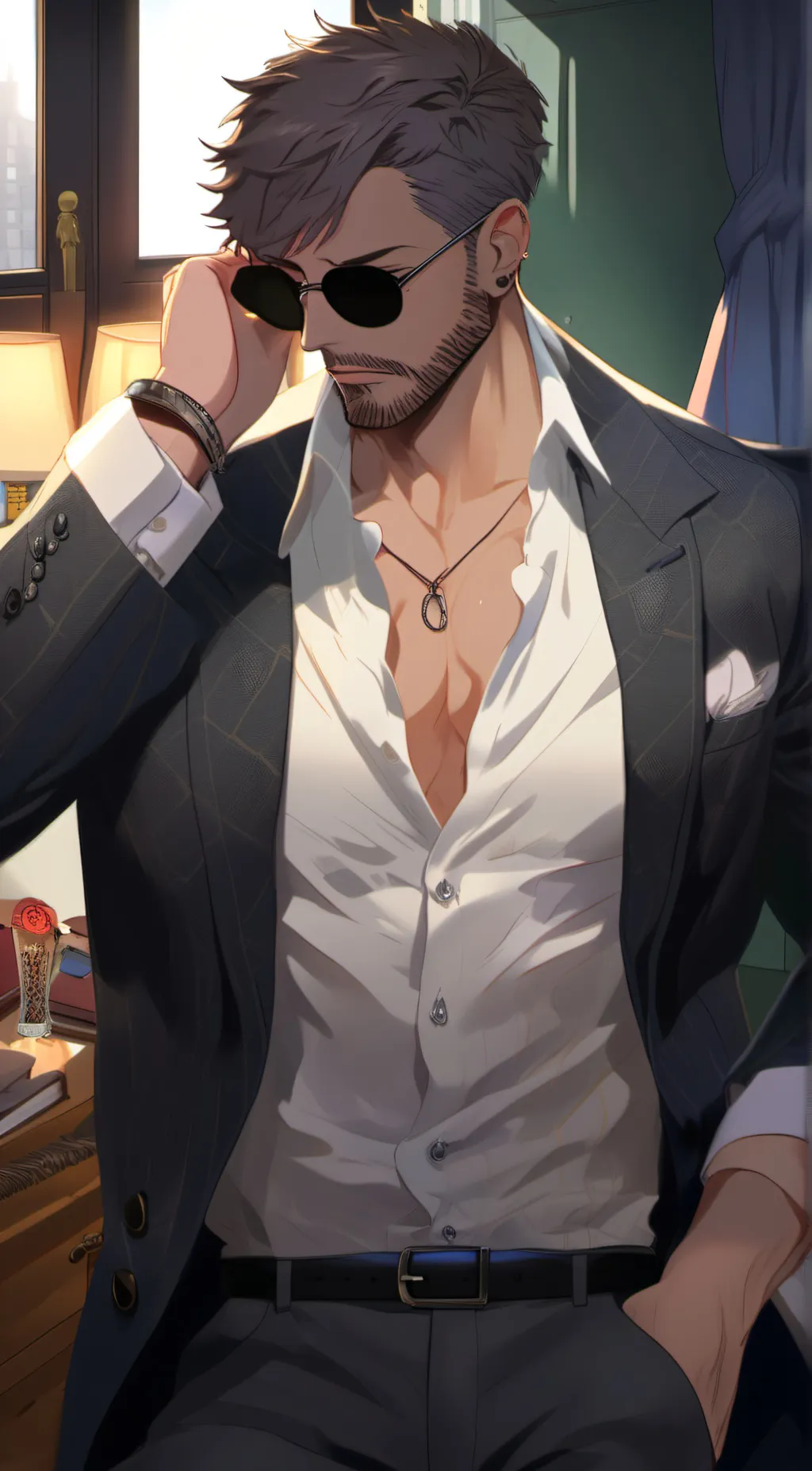 ai character: ~Lion~ background