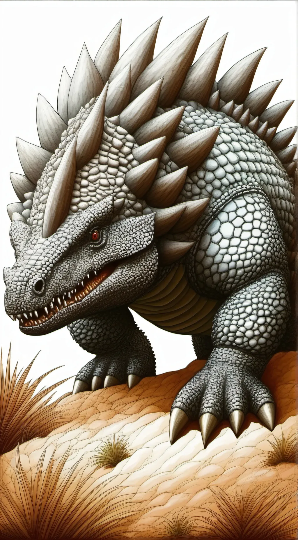 ai character: Anguirus 2099 background