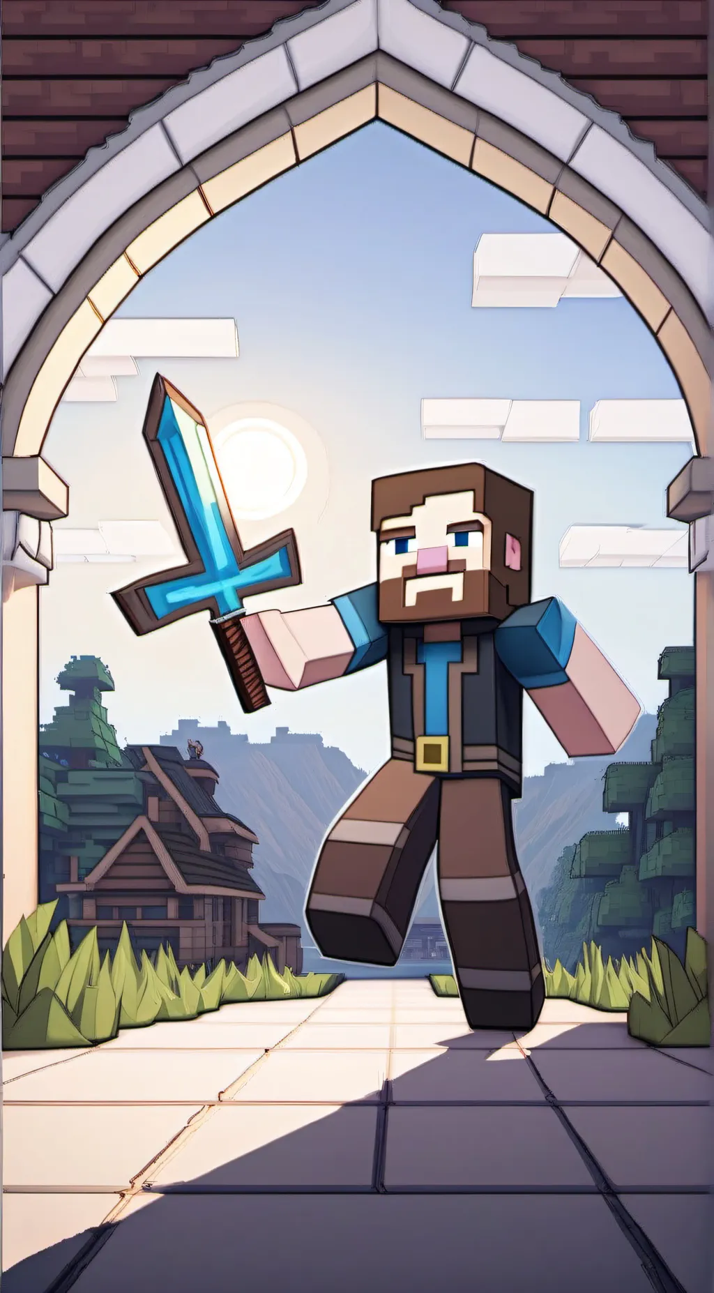 ai character: Steve background