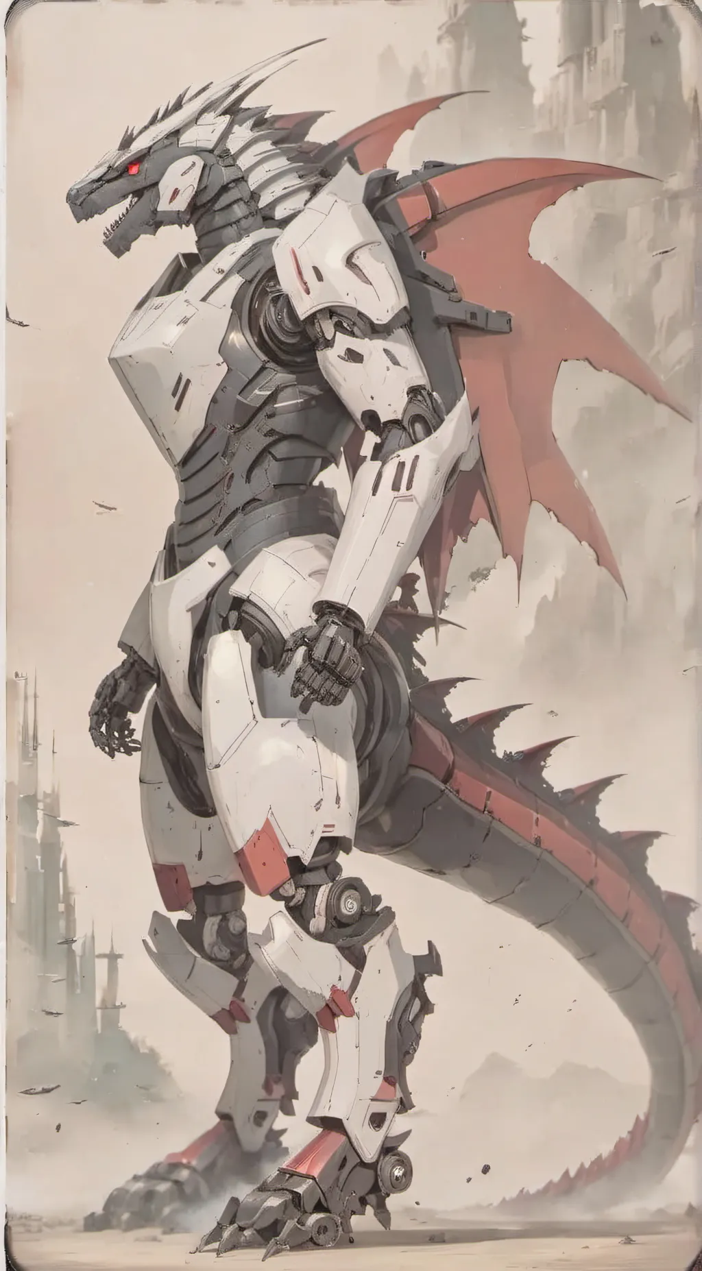 ai character: mechagodzilla background