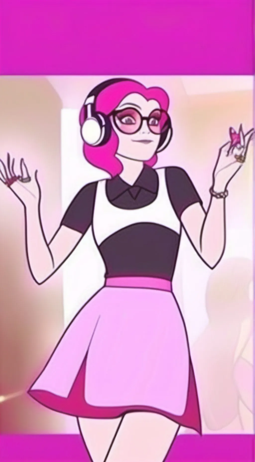 ai character: Miss heed  background