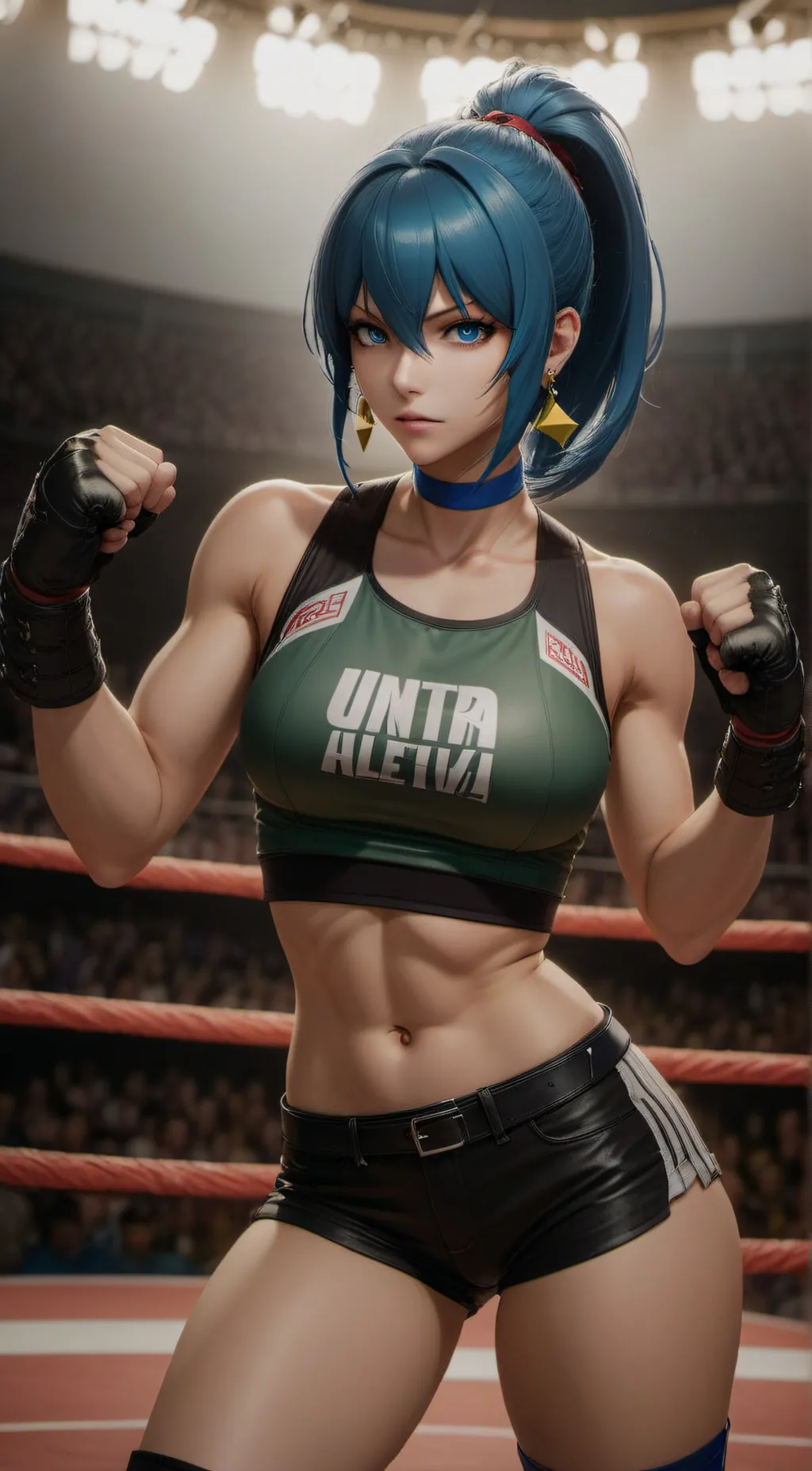 ai character: Leona(WWE) background