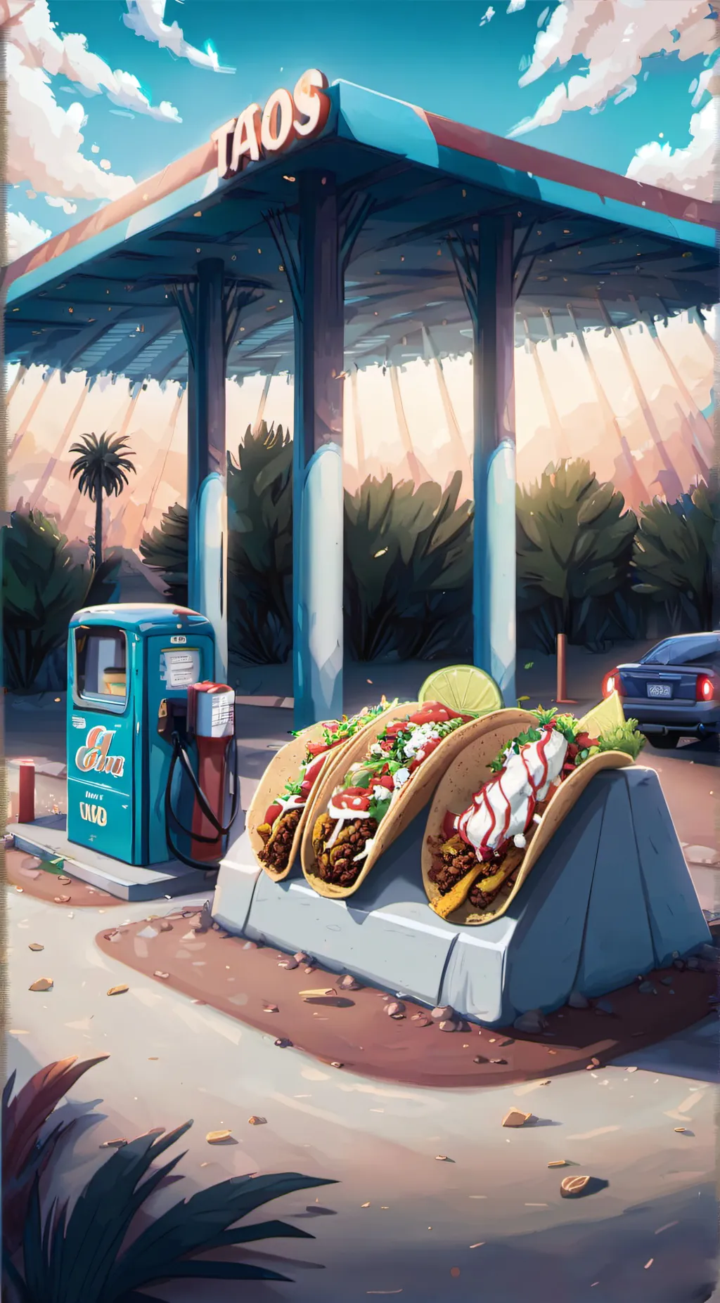 ai character: Taco background