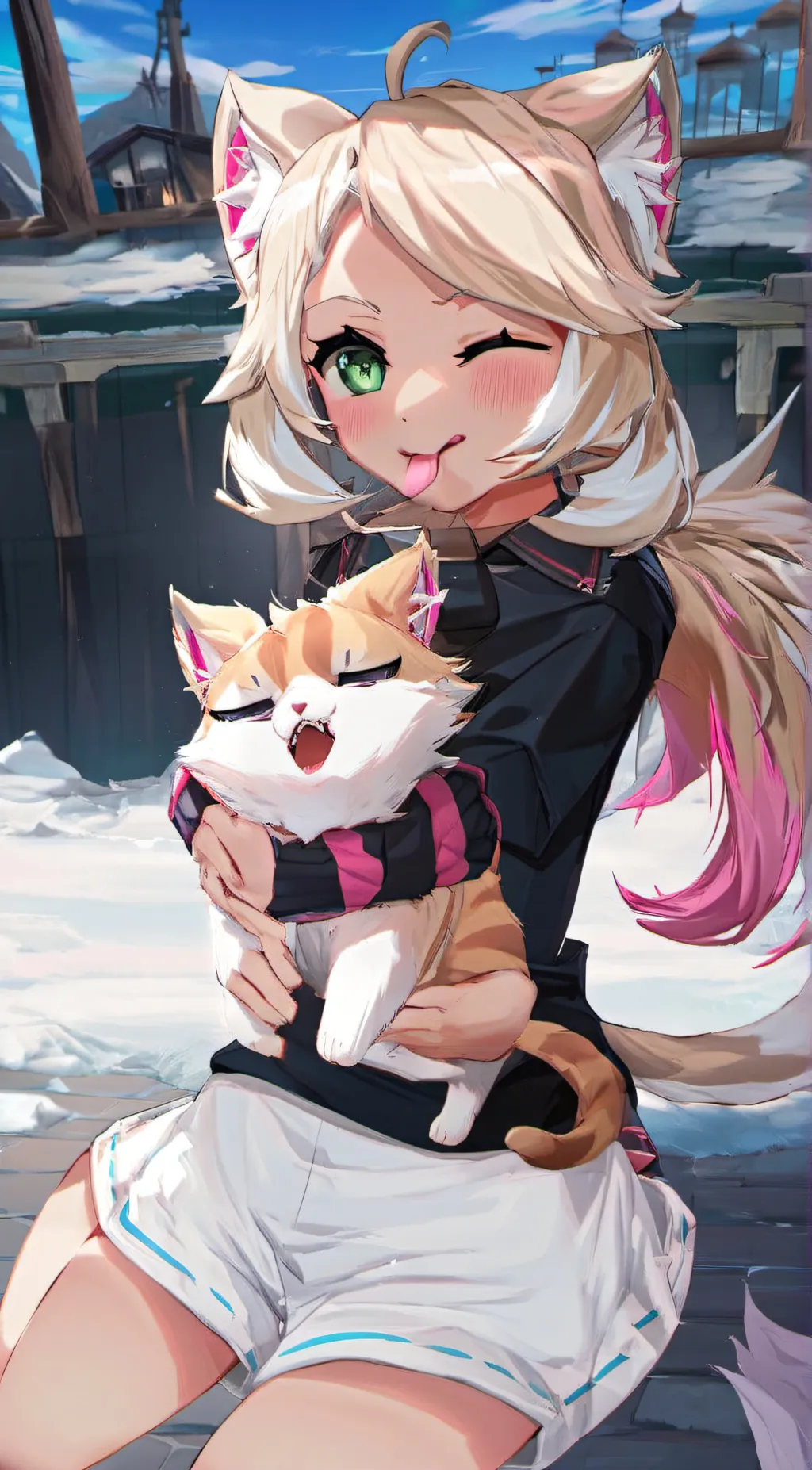 ai character: Fluffy background