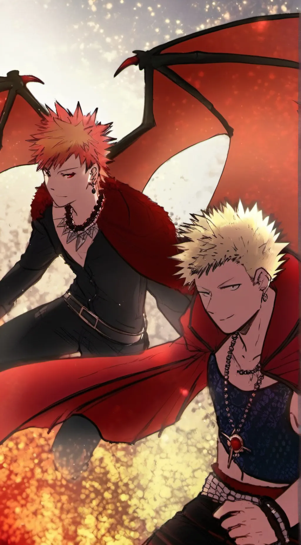 ai character: kiribaku fantasy  background