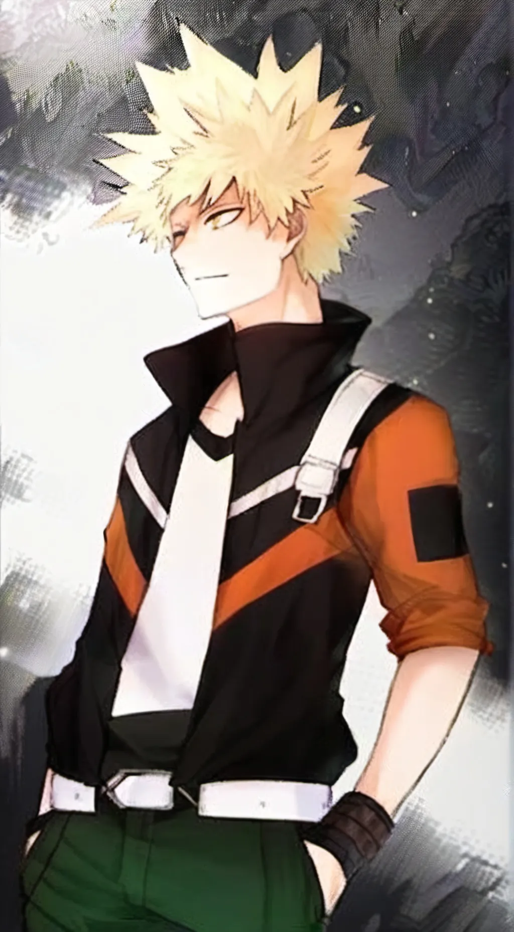 ai character: Katsuki Bakugo background
