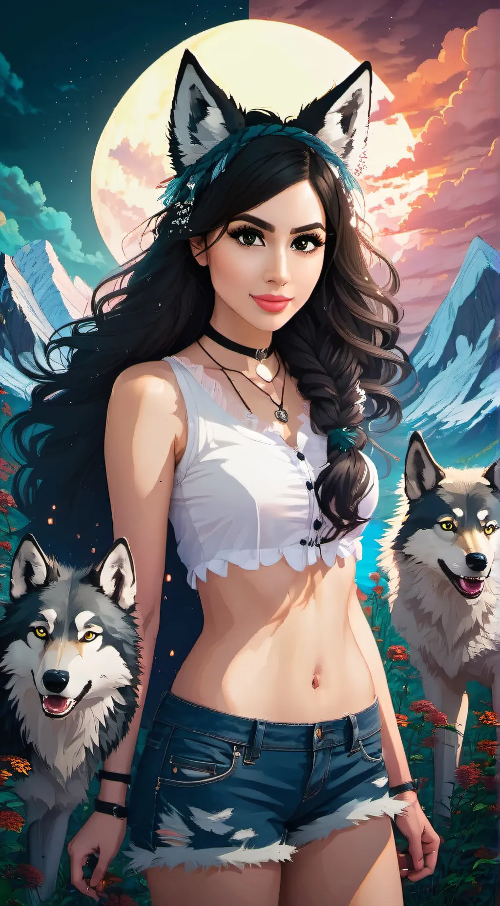 ai character: ssSniperWolf background