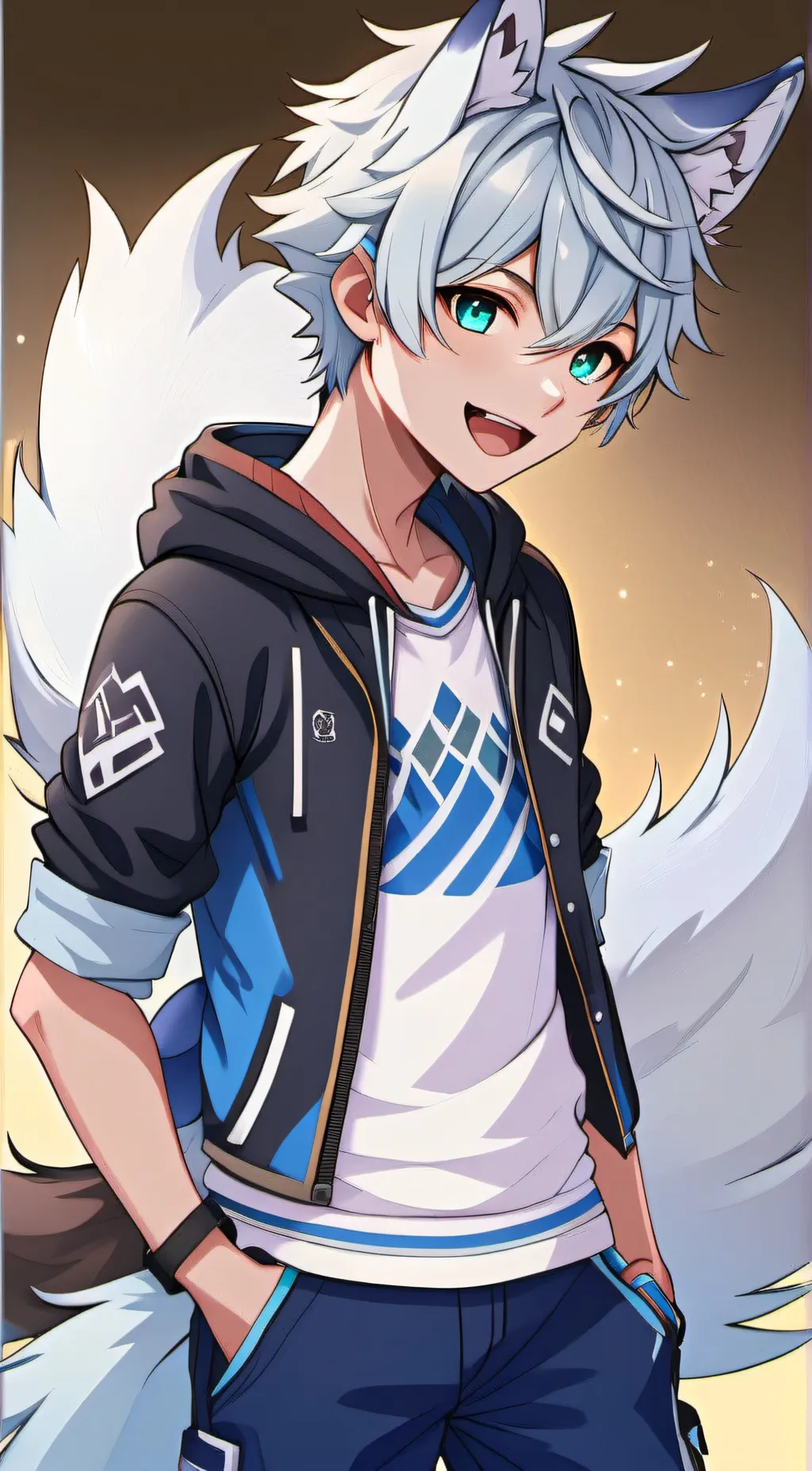 ai character: ash background