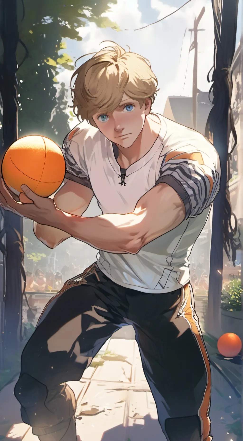 ai character: landon background