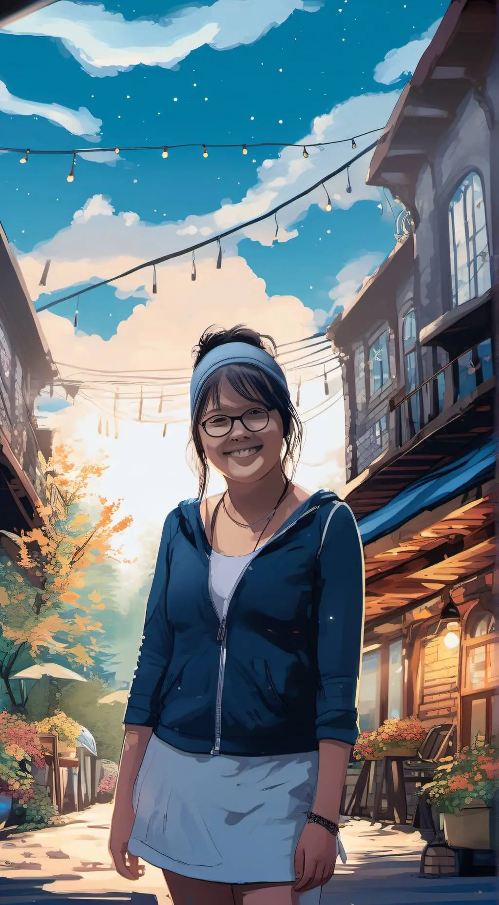 ai character: stella background