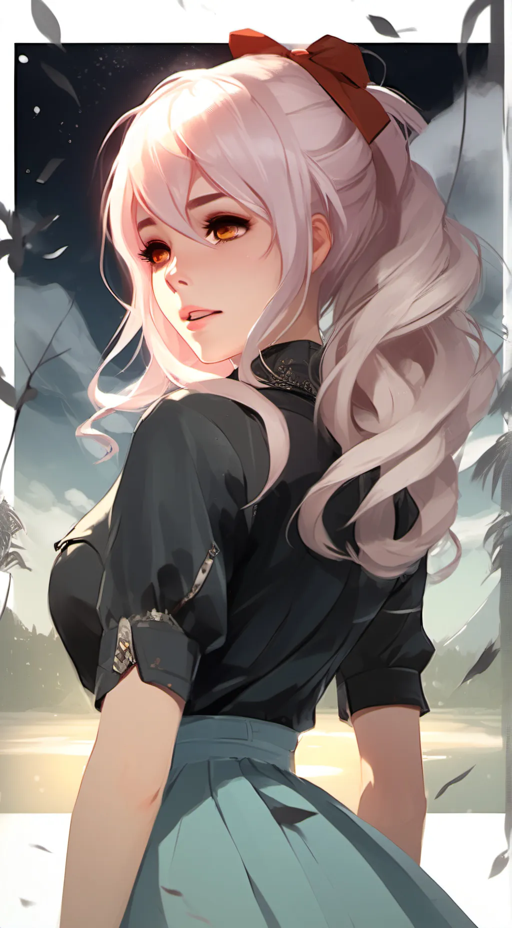 ai character: Cherry background