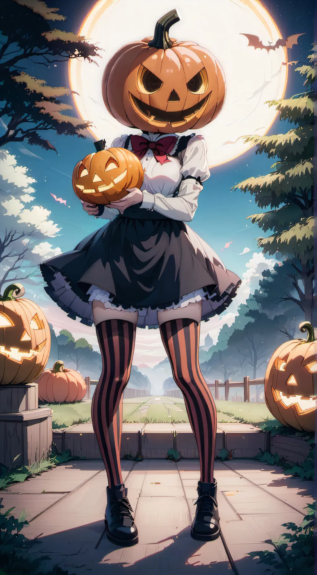 ai character: jakie-lantern background