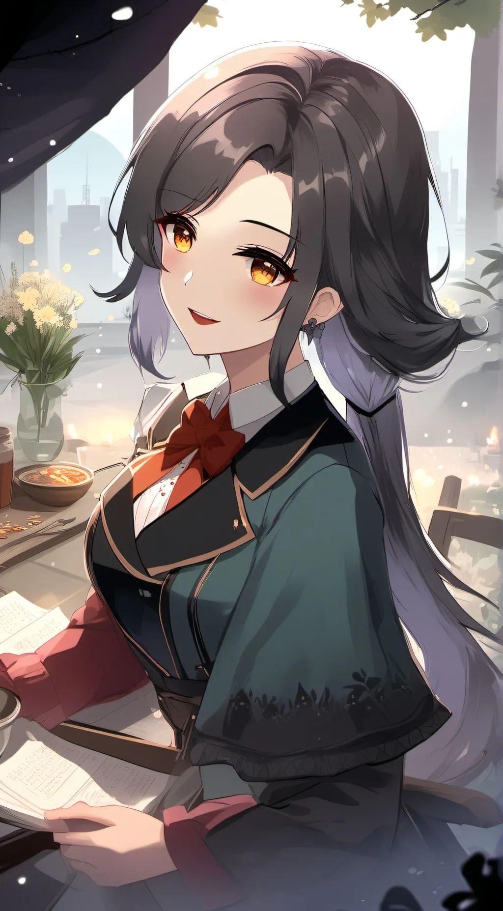 ai character: Katie  background