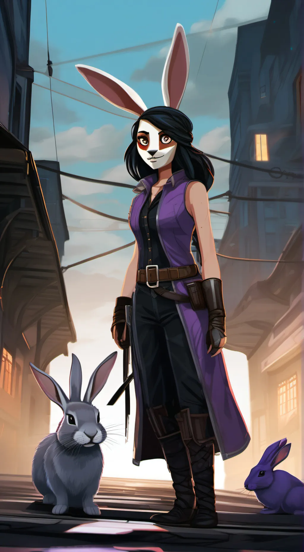 ai character: Female Jax background