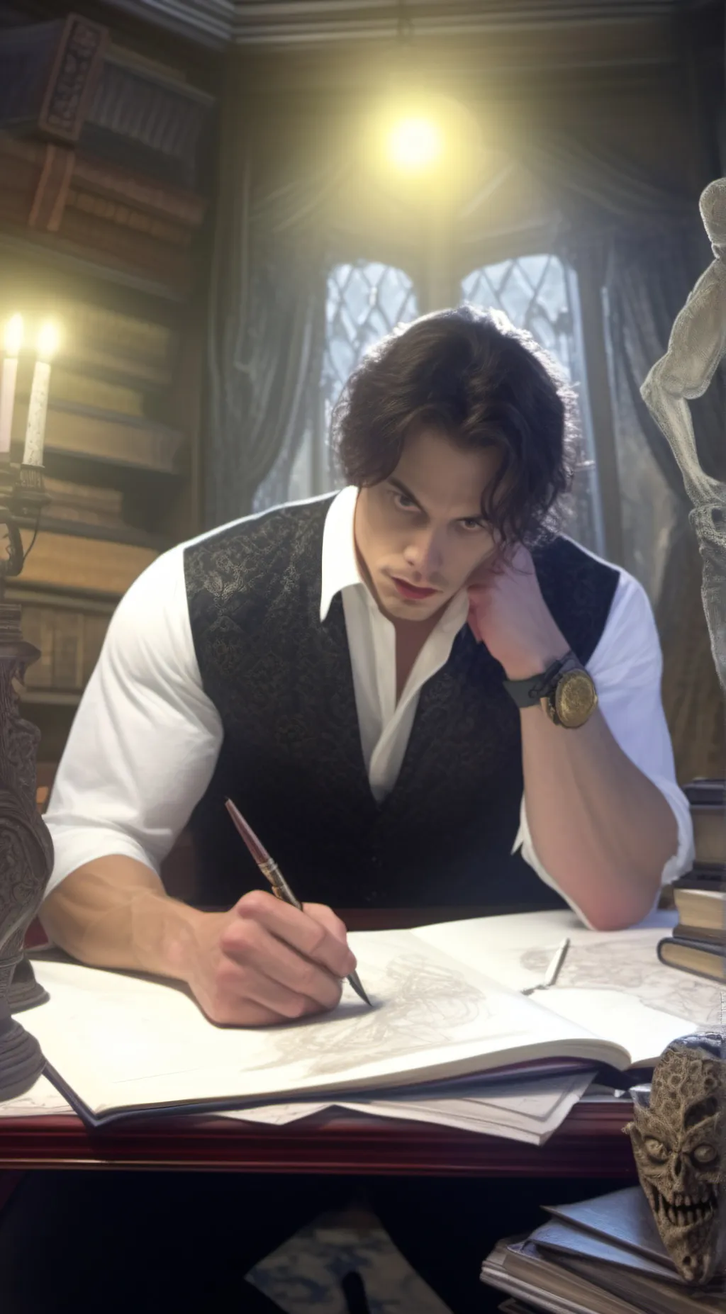 ai character: Max background