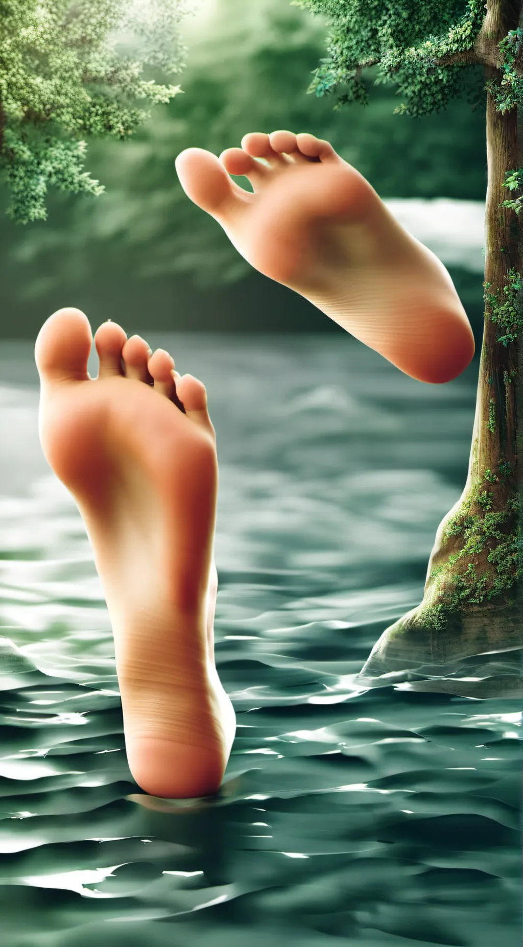 ai character: Feet background