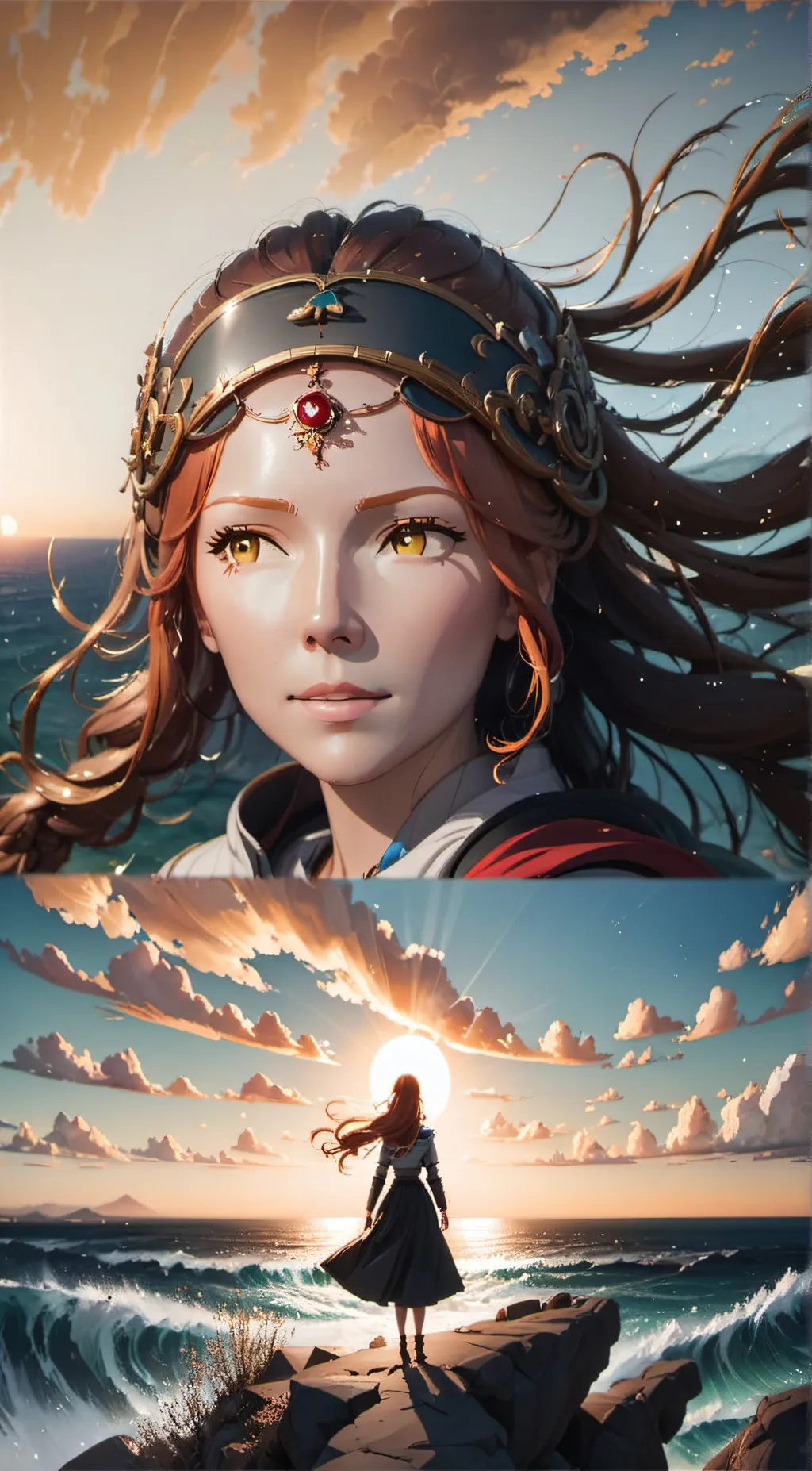 ai character: Scarlet litch background