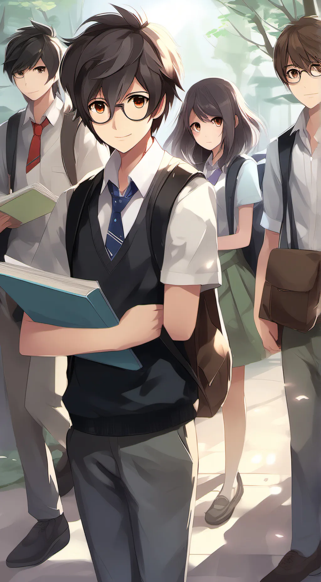 ai character: Students  background