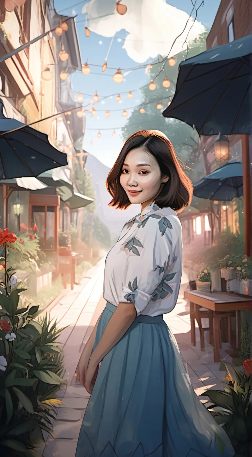 ai character: liliana! 💖 background