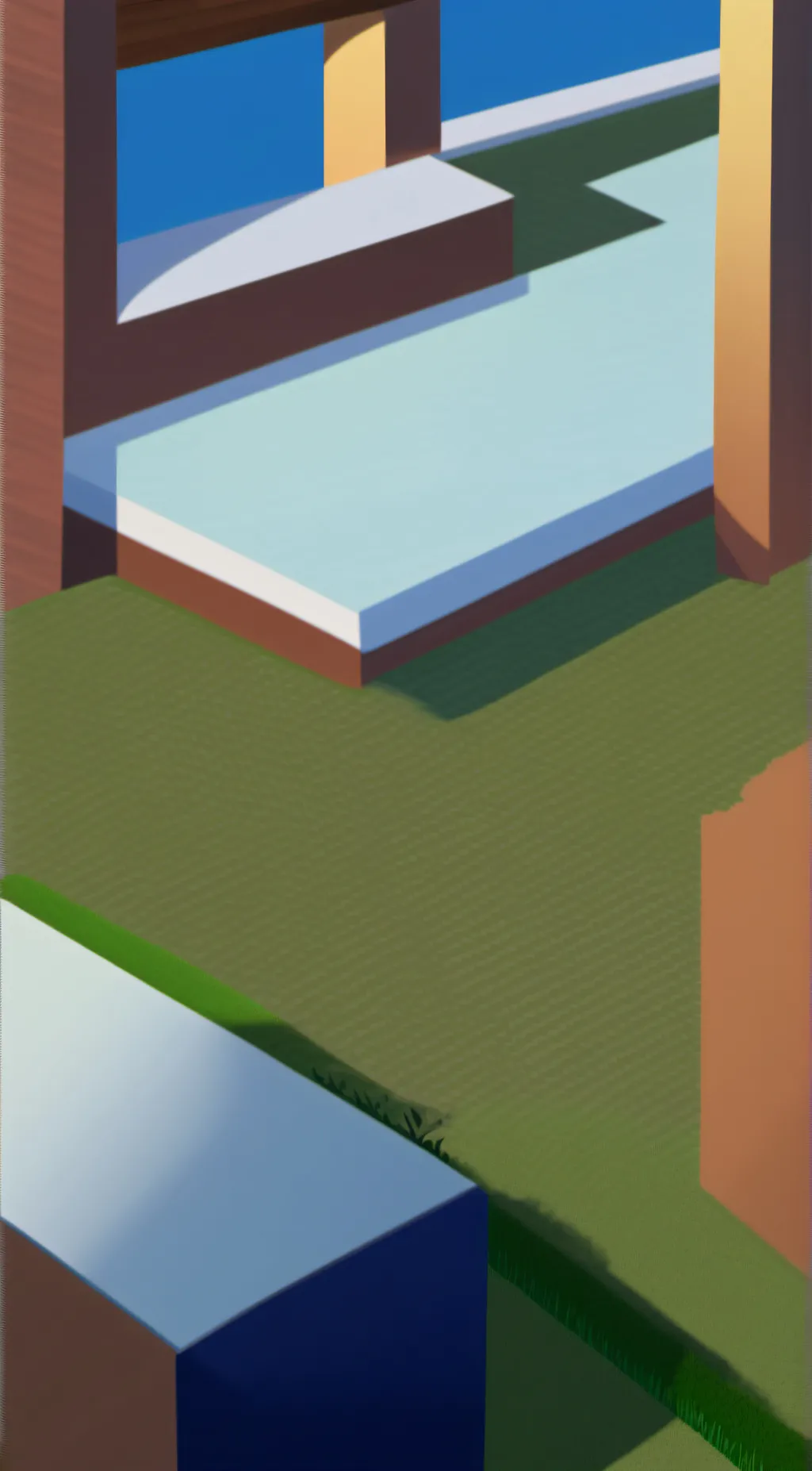 ai character: Grass background