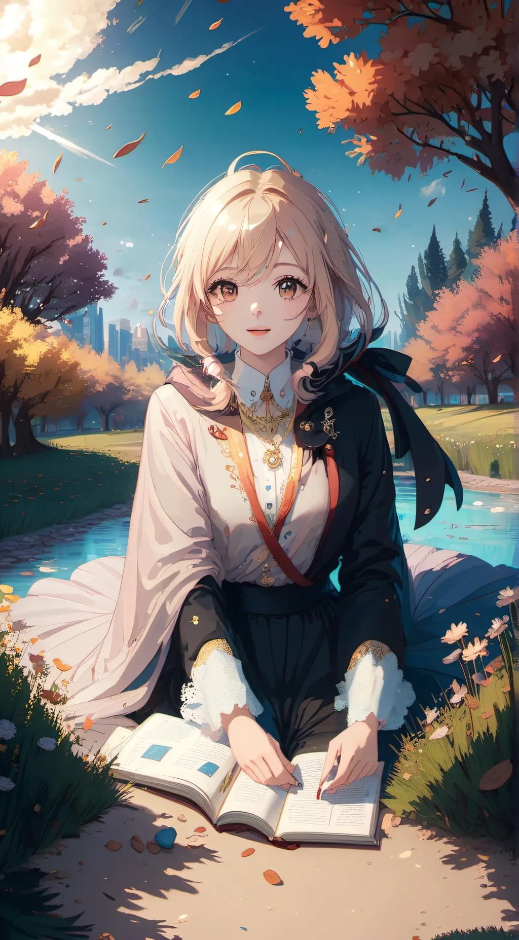 ai character: Marie  background