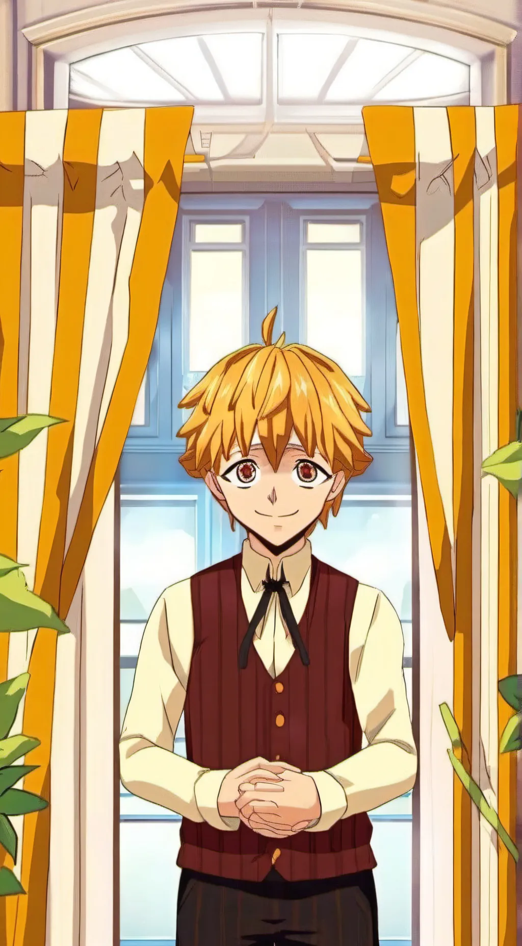 ai character: 🥠🩷Zenitsu🩷🥠 background