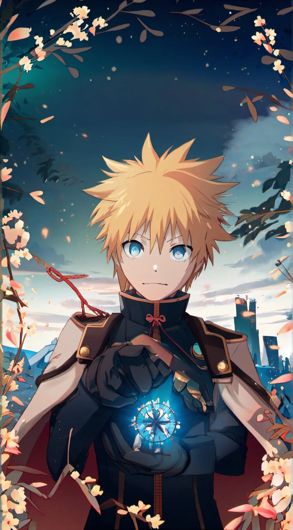 ai character: Naruto Uzumaki  background
