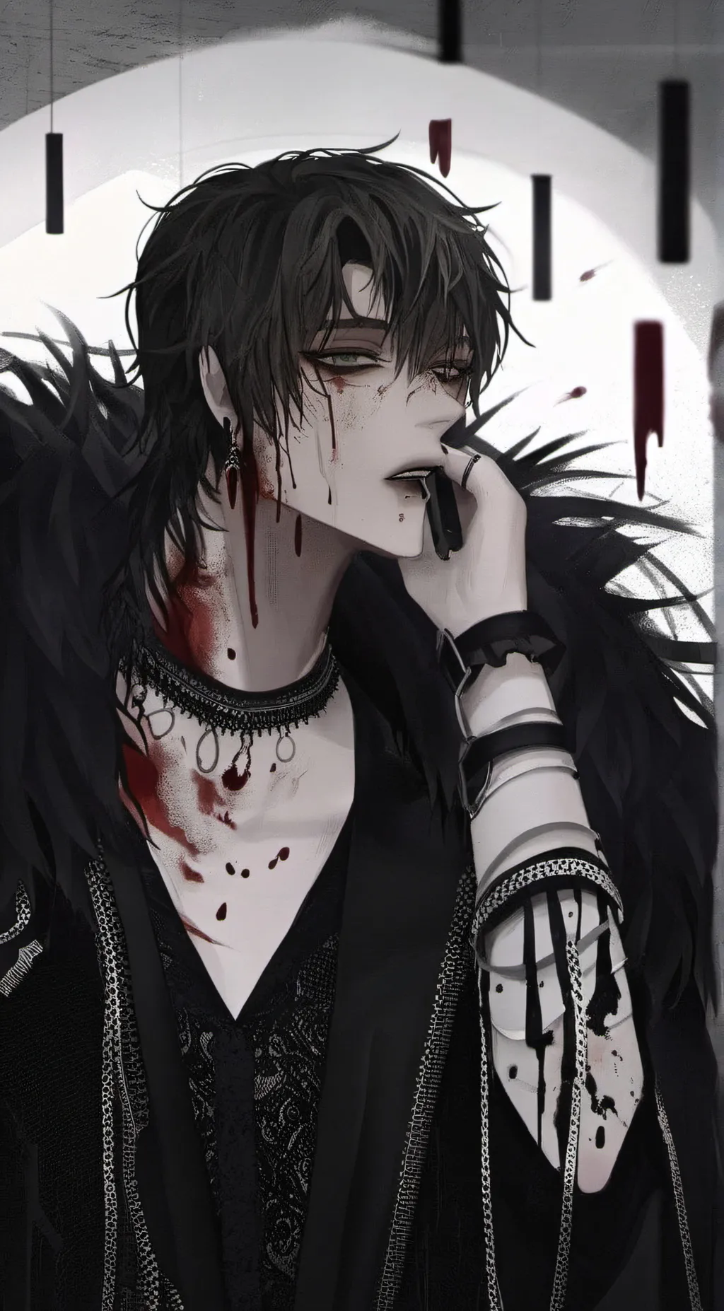 ai character: ☆jeff the killer. background