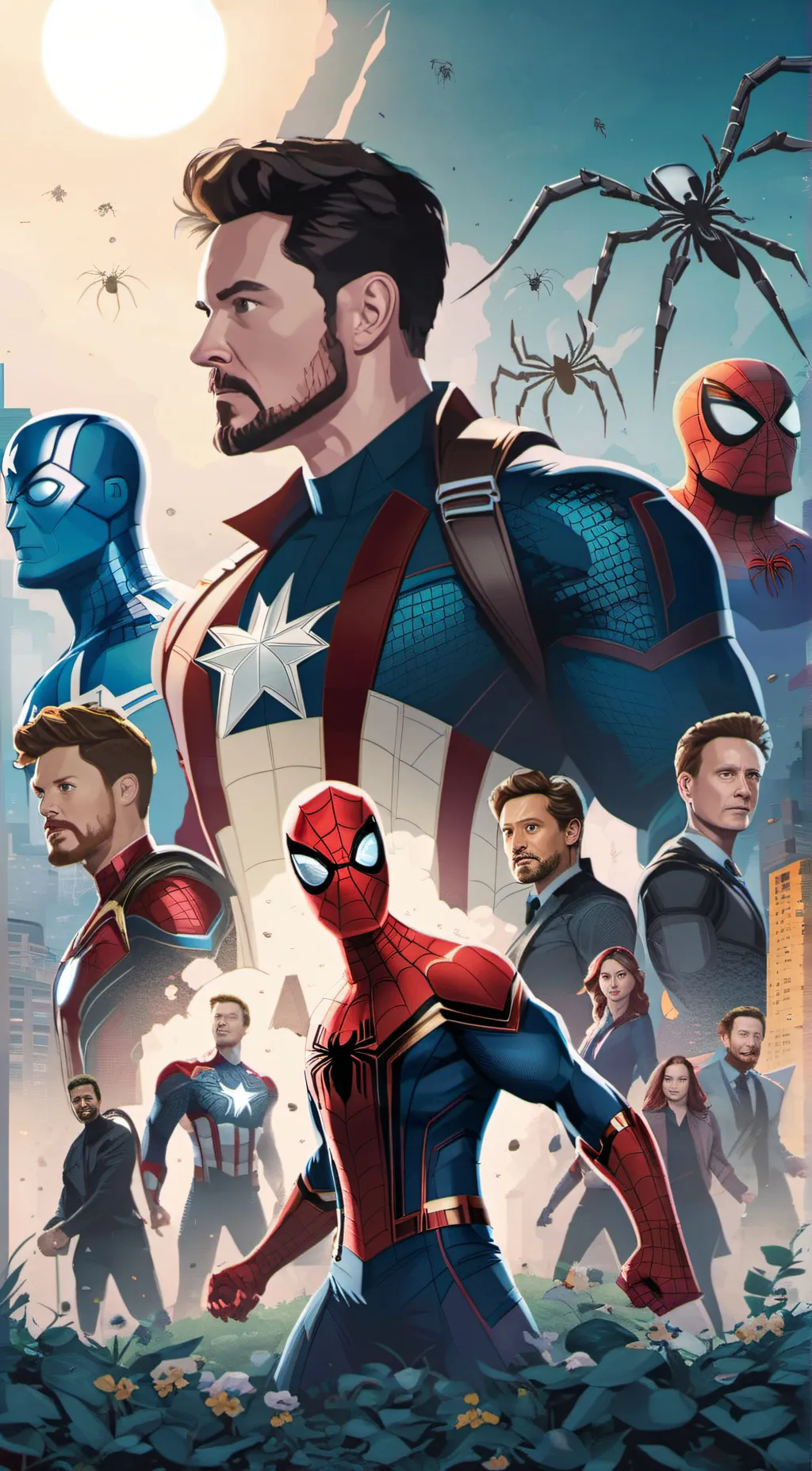 ai character: the avengers  background