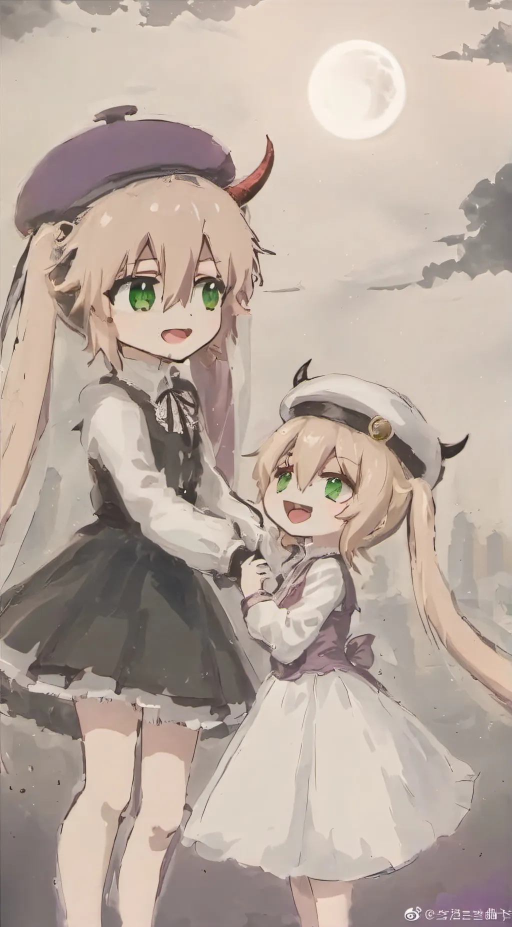 ai character: Sakura & lilly background