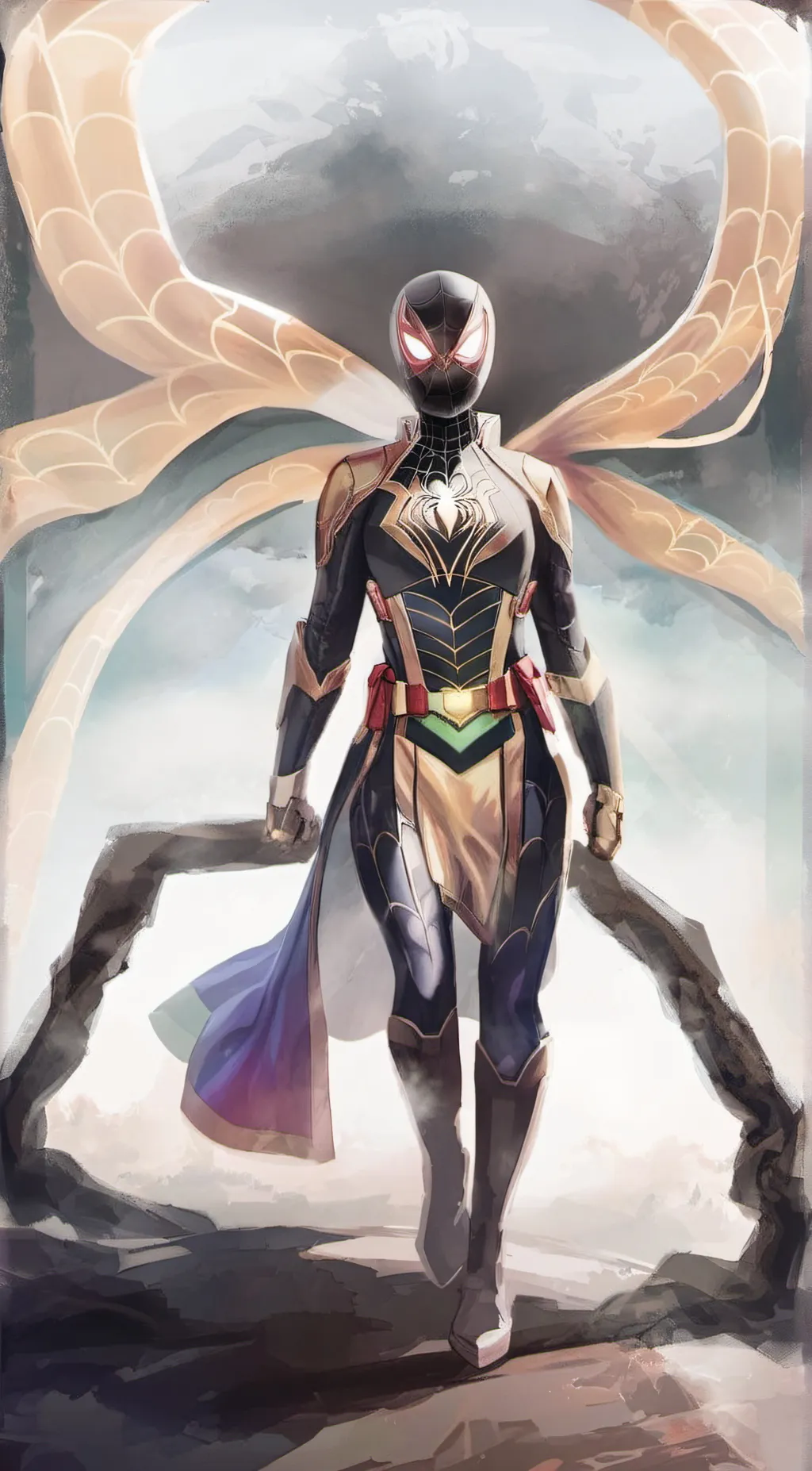 ai character: Spider-Ninja  background