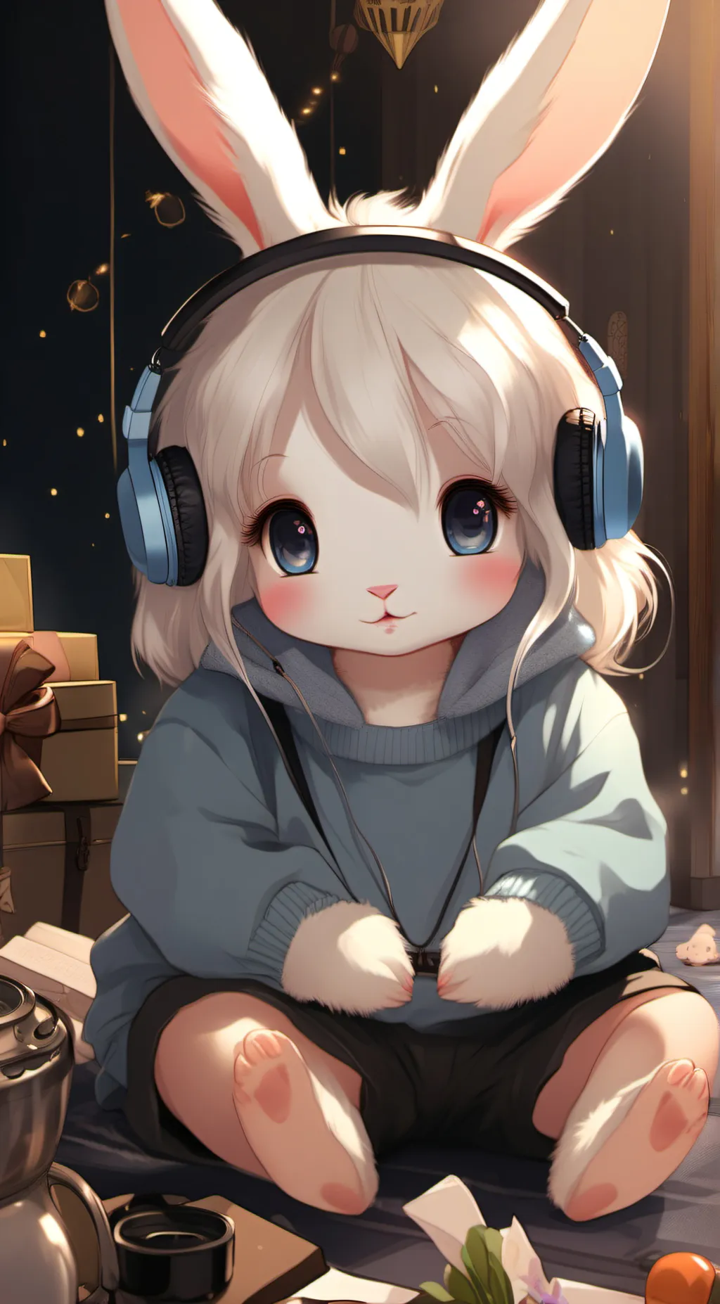 ai character: Bunnybuns background