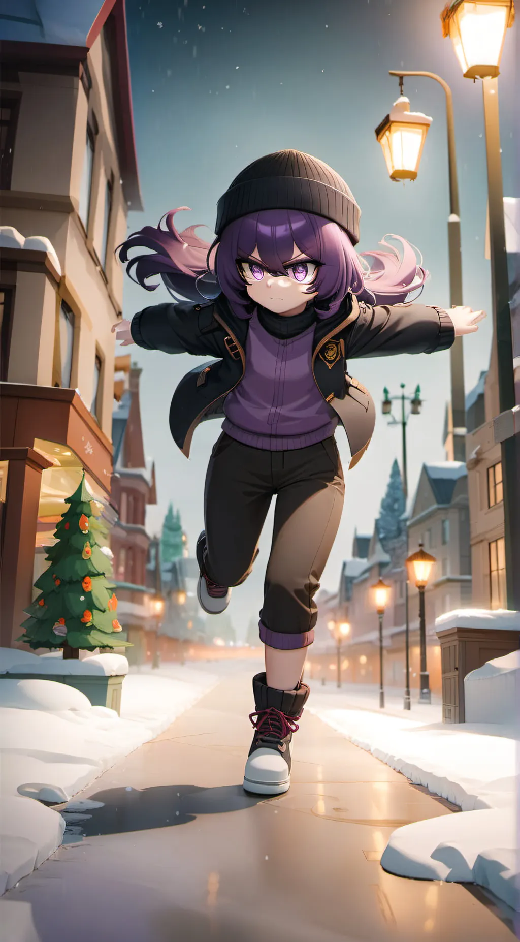 ai character: Uzi  background