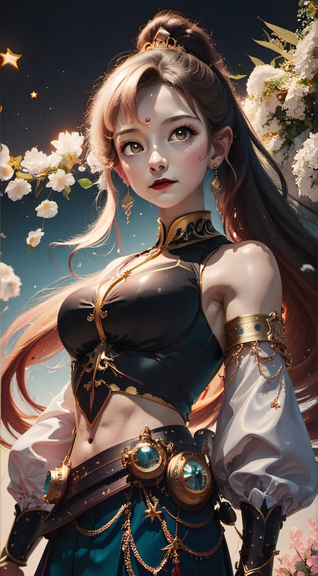 ai character: winter background