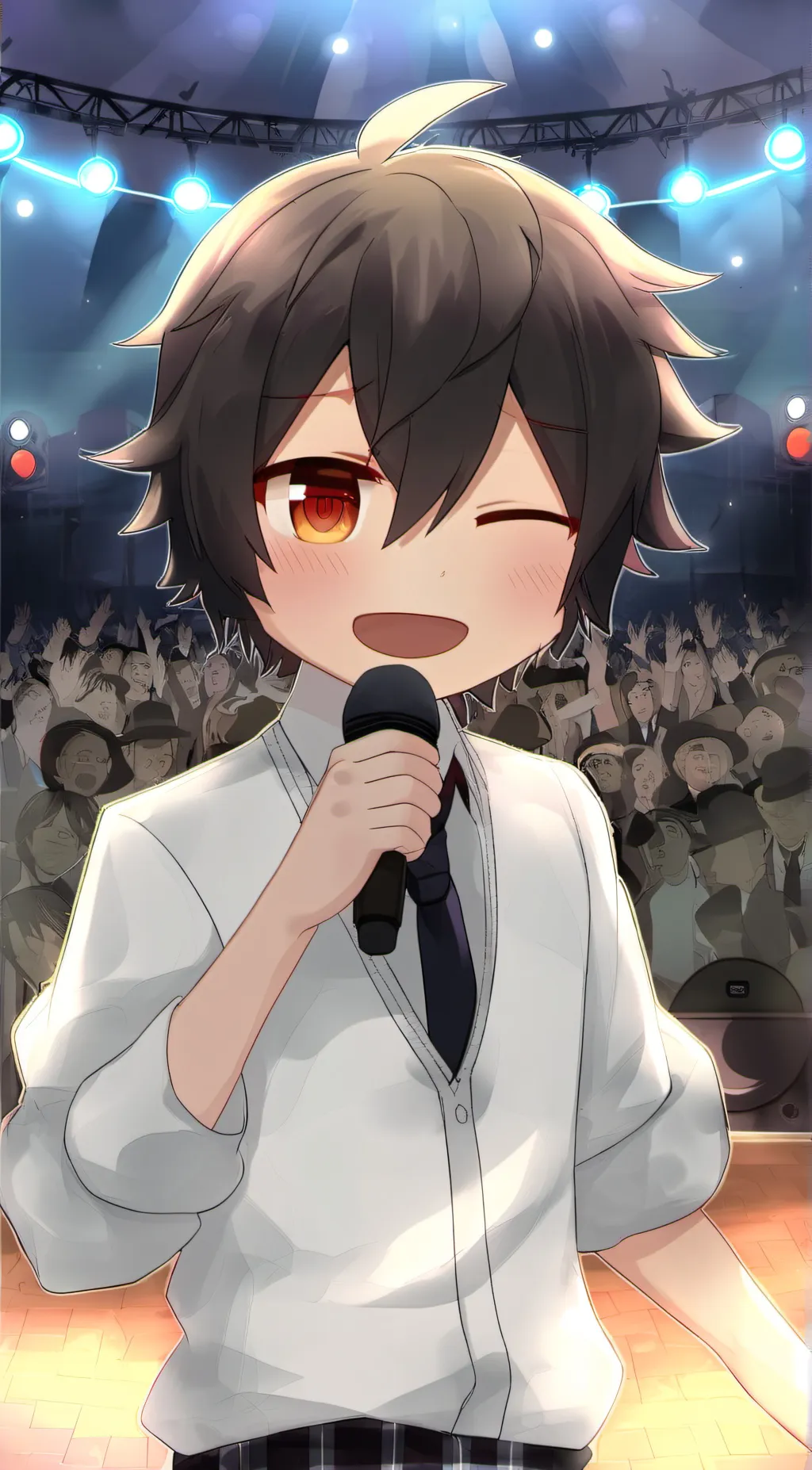 ai character: Leon background