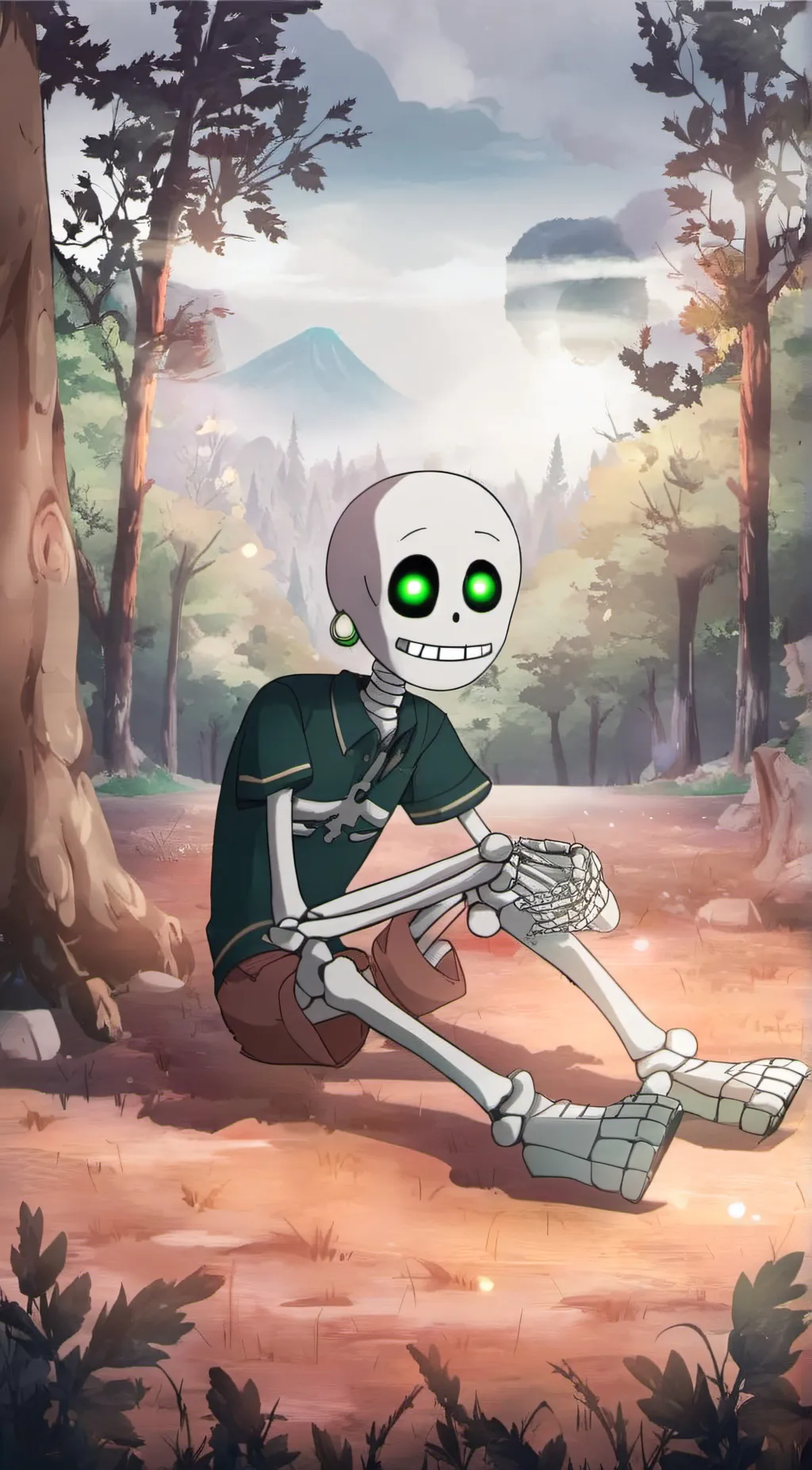 ai character: Undertale Color background