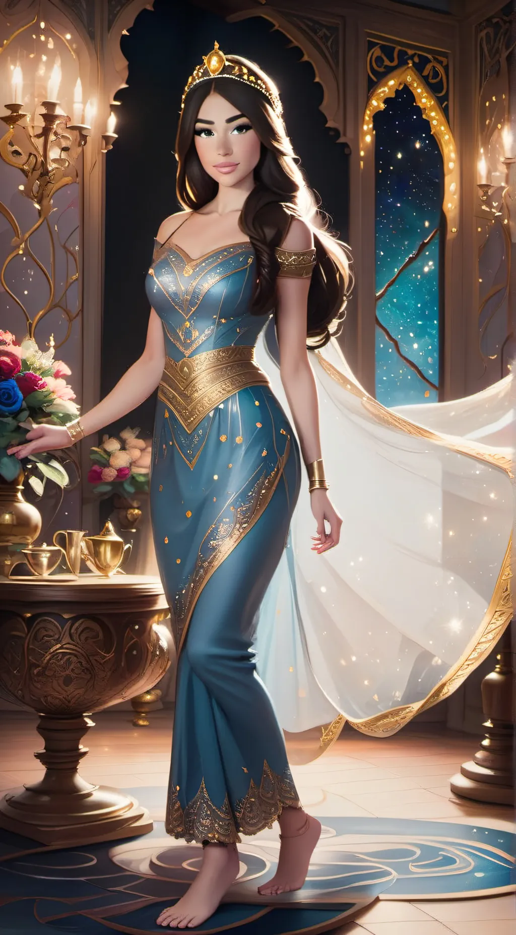 ai character: Jasmine background