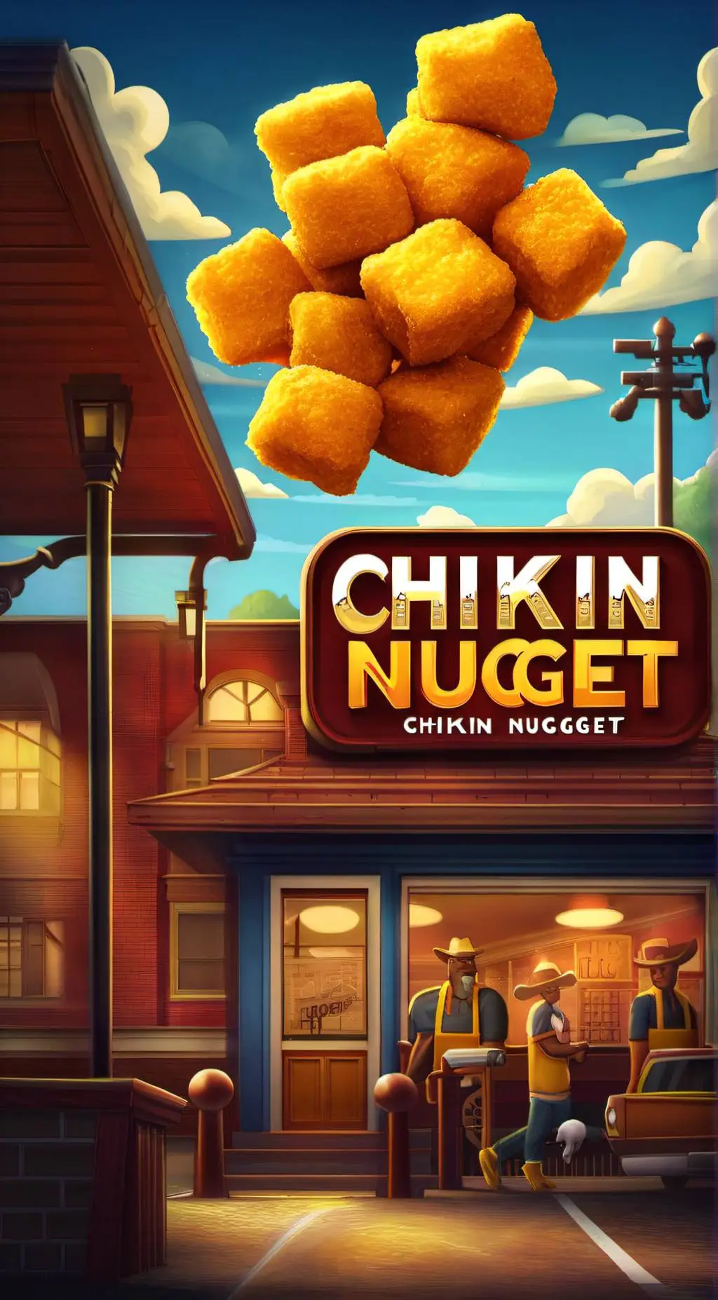 ai character: Chikin Nugget!  background