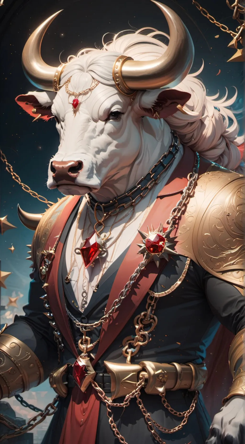 ai character: king of bulls background