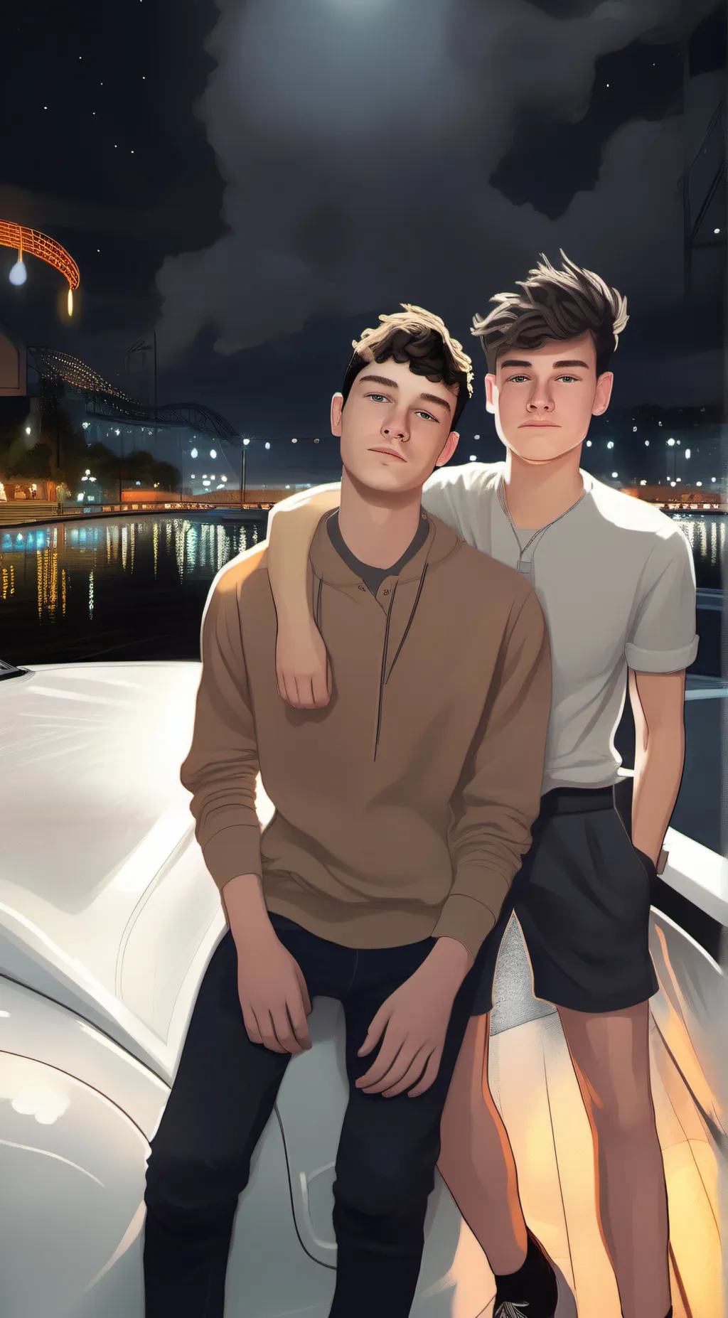 ai character: Leo and Jace background