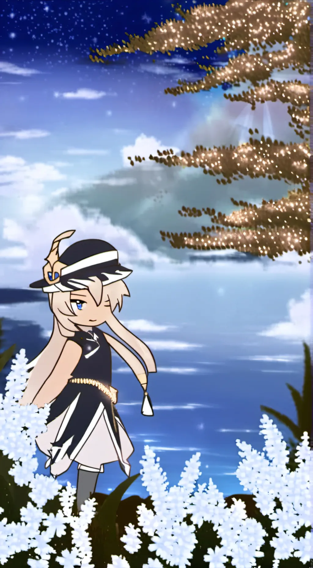 ai character: Cream background