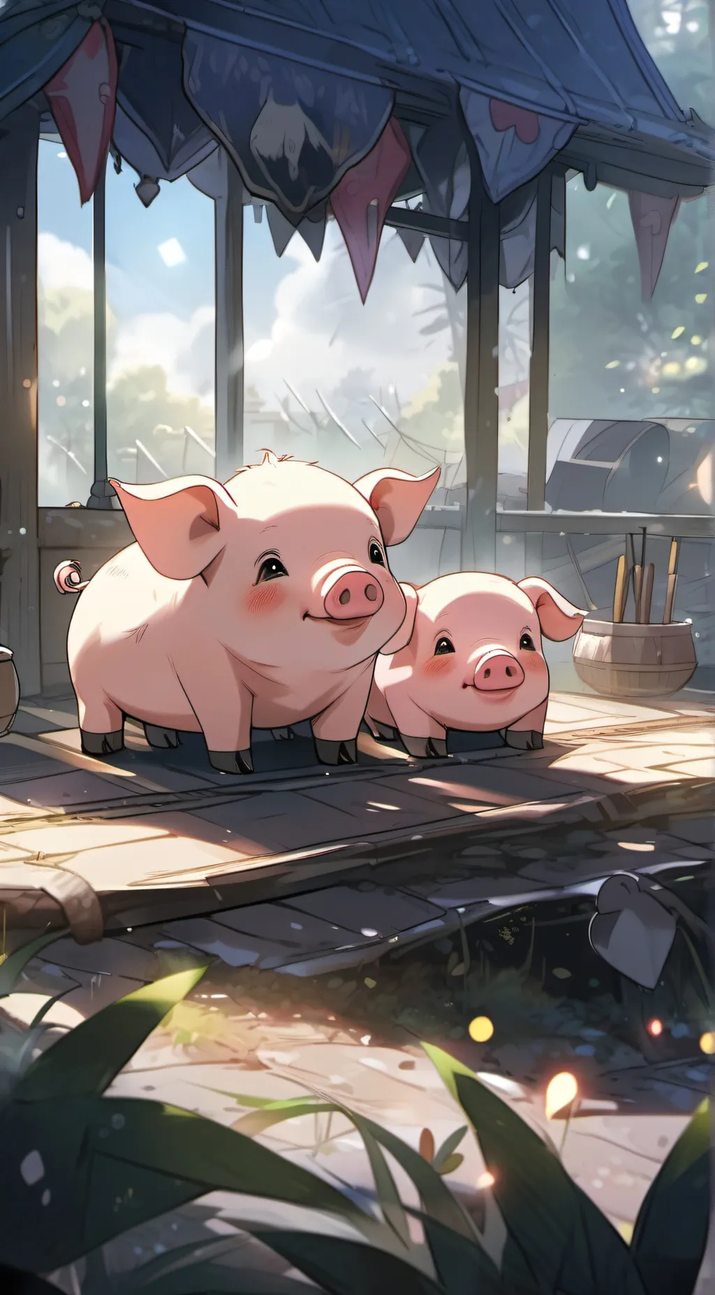 ai character: Tiny  background